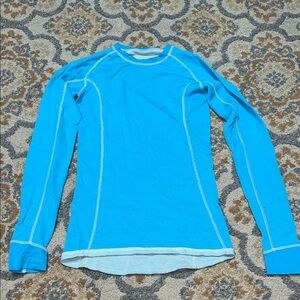 Helly Hansen light blue long sleeve base layer top